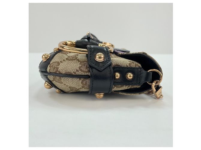 Borsa a tracolla 2-Way Gucci Horsebit in beige - vista 6