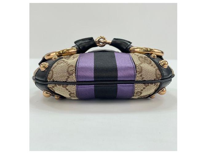 Borsa a tracolla 2-Way Gucci Horsebit in beige - vista 7