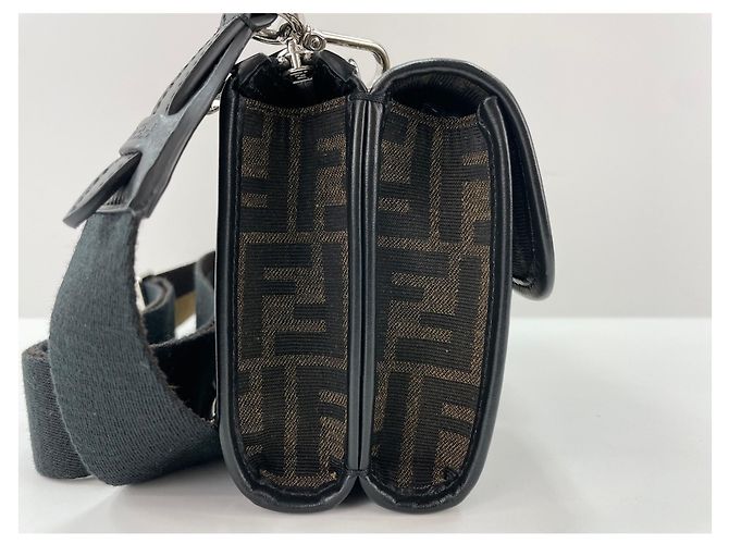 Borsa a tracolla Fendi Double Baguette Marrone - vista 5