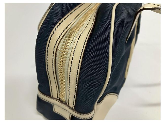 Borsa in nylon blu navy Gucci - vista 4