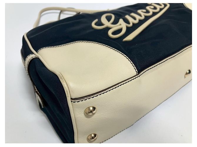 Borsa in nylon blu navy Gucci - vista 7