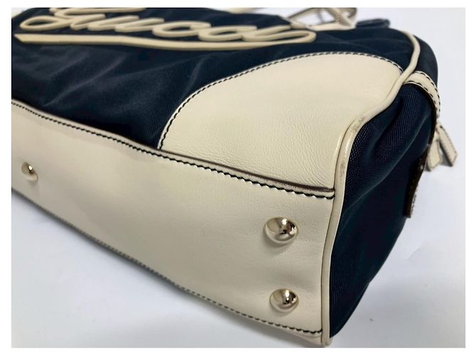 Borsa in nylon blu navy Gucci - vista 9