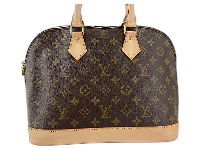 Borsa Louis Vuitton Alma Marrone - vista 3