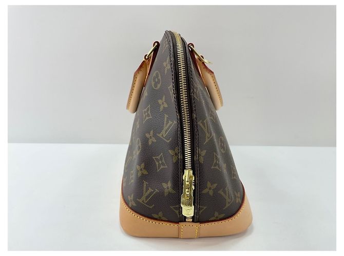 Borsa Louis Vuitton Alma Marrone - vista 4
