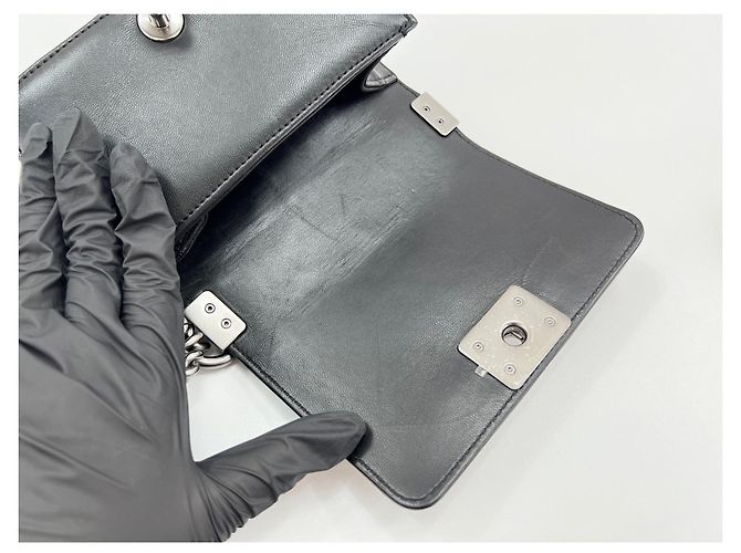 Mini borsa a tracolla Boy di Chanel Nero - vista 12