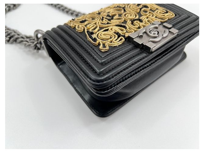 Mini borsa a tracolla Boy di Chanel Nero - vista 8