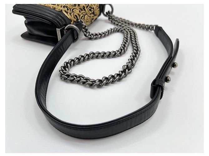 Mini borsa a tracolla Boy di Chanel Nero - vista 9