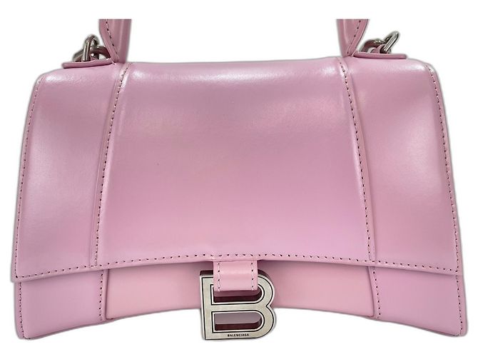 Borsa Hourglass di Balenciaga in rosa - vista 2