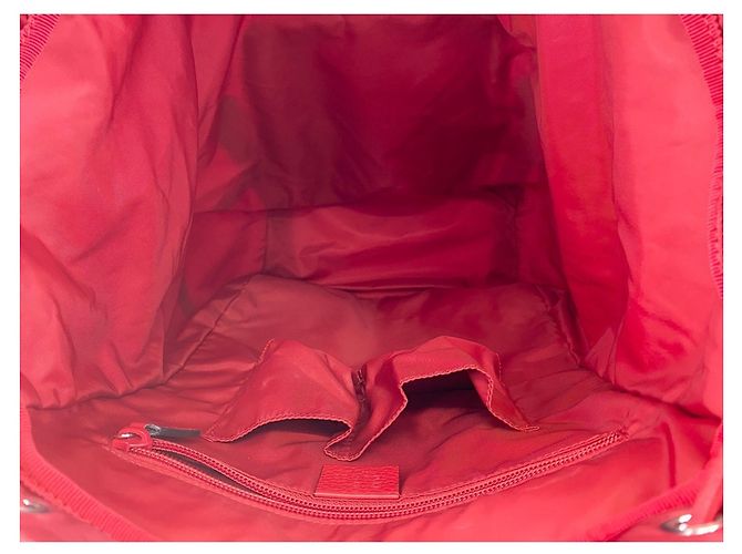 Zaino Gucci in nylon rosso - vista 10