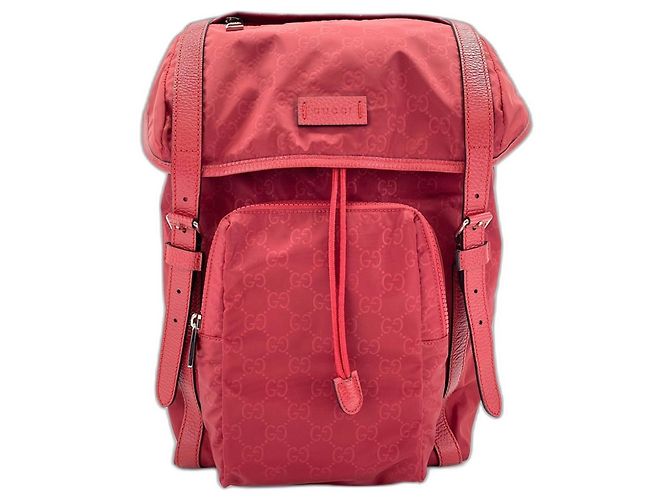 Zaino Gucci in nylon rosso - vista 12