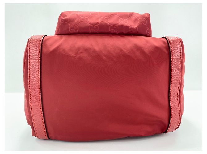 Zaino Gucci in nylon rosso - vista 5