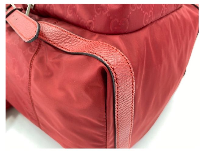 Zaino Gucci in nylon rosso - vista 6