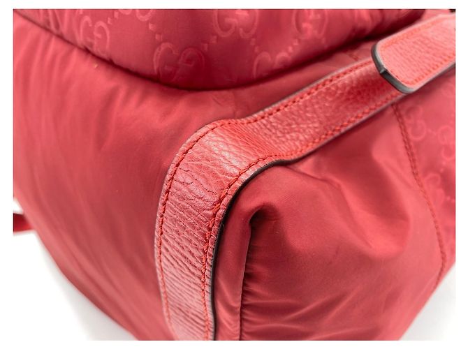 Zaino Gucci in nylon rosso - vista 7