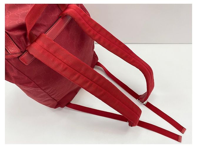 Zaino Gucci in nylon rosso - vista 8
