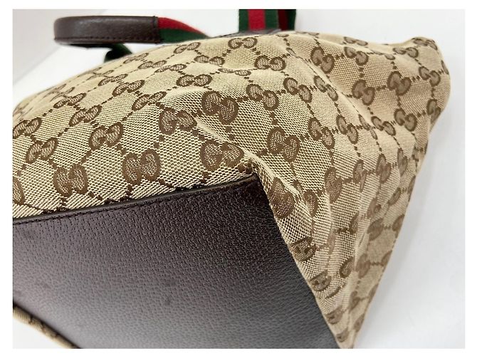 Borsa Gucci Sherry Line Beige - vista 8