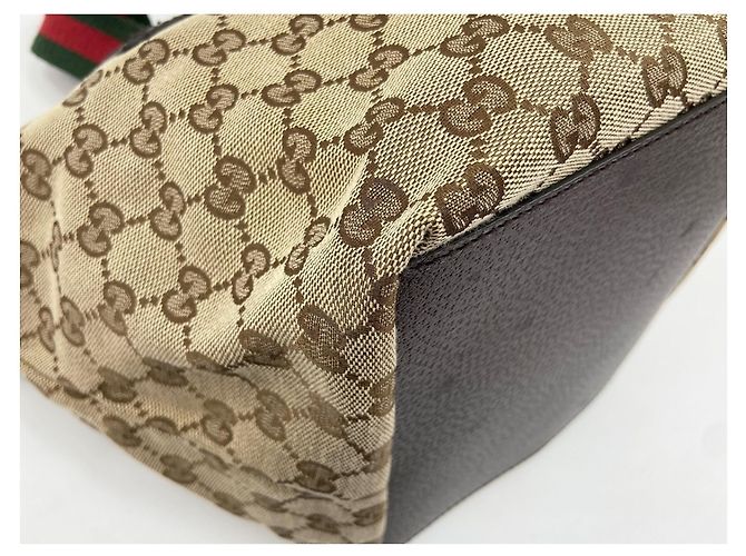 Borsa Gucci Sherry Line Beige - vista 9