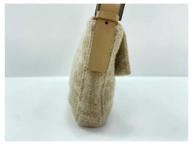 Borsa a secchiello Fendi Mamma Beige - vista 6