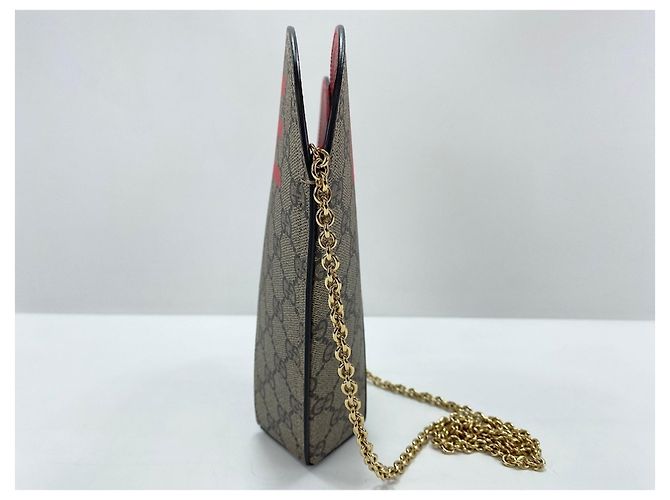 Borsa a Spalla Gucci Valentine's Day Beige - vista 4