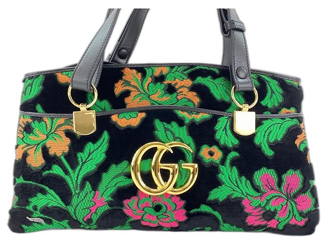 Borsa a Spalla Gucci Ally Nero - vista 2