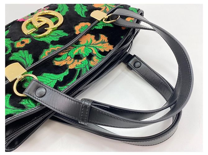 Borsa a Spalla Gucci Ally Nero - vista 9