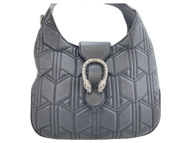 Borsa a tracolla Gucci Dionysus in pelle nera Nero - vista 2