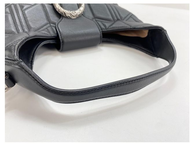 Borsa a tracolla Gucci Dionysus in pelle nera Nero - vista 9