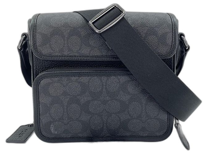 Borsa a tracolla con patta Coach Sullivan Nero - vista 14
