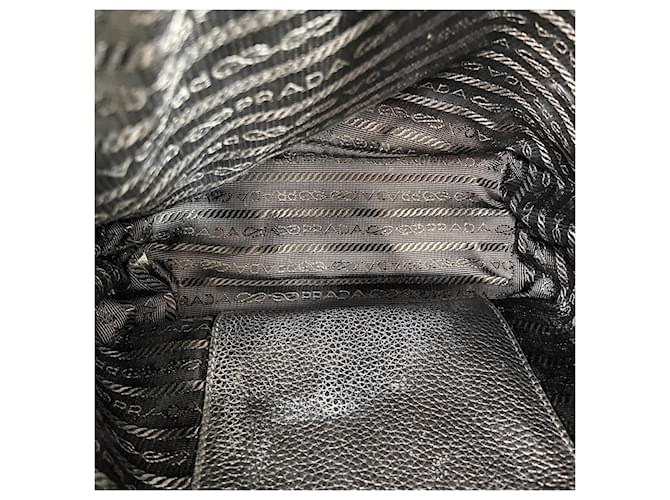 Borsa a 2 modi in pelle nera Prada Nero - vista 11