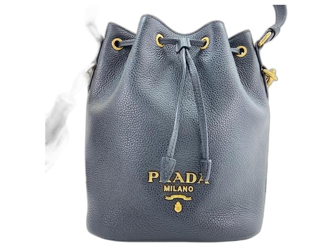 Borsa a 2 modi in pelle nera Prada Nero - vista 2