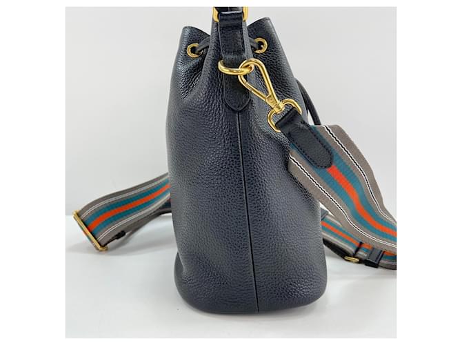 Borsa a 2 modi in pelle nera Prada Nero - vista 6