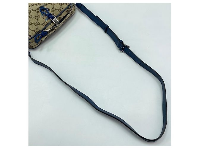 Borsa a tracolla Gucci con ricamo serpente marrone - vista 8