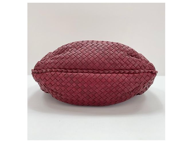 Borsa a Spalla Bottega Veneta Intrecciato Rosso - vista 5
