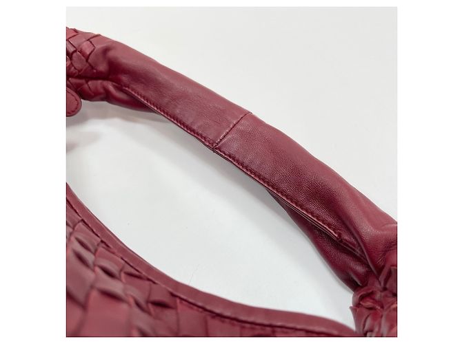 Borsa a Spalla Bottega Veneta Intrecciato Rosso - vista 9