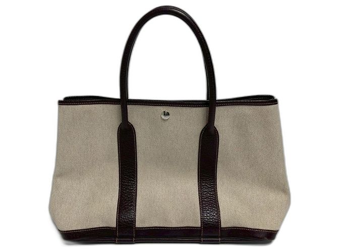 Hermès Borsa Hermes Garden Party Marrone - vista 2