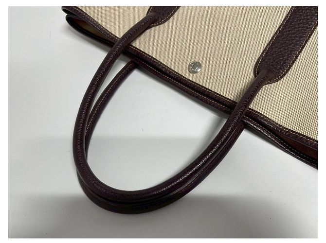 Hermès Borsa Hermes Garden Party Marrone - vista 8