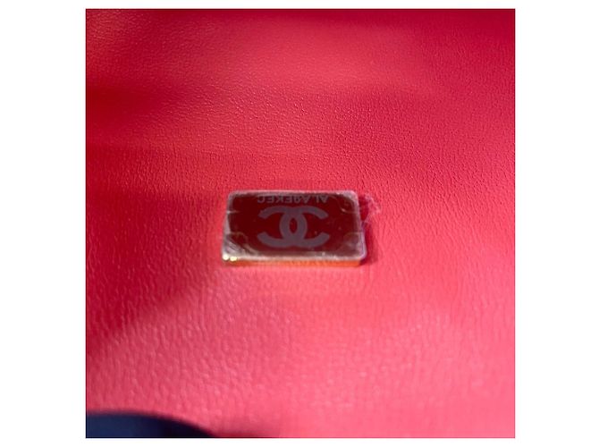 Borsa a Spalla Chanel Matelassé 23 Double Flap Arancione - vista 13