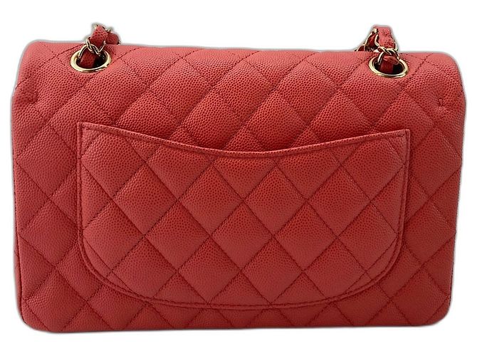 Borsa a Spalla Chanel Matelassé 23 Double Flap Arancione - vista 2