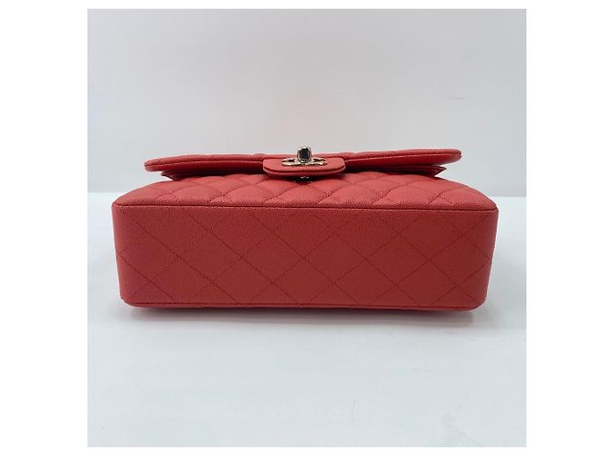 Borsa a Spalla Chanel Matelassé 23 Double Flap Arancione - vista 5