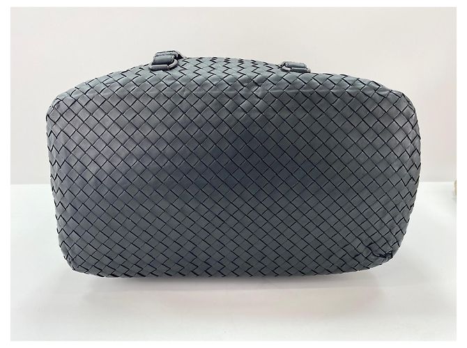 Borsa a Spalla Bottega Veneta Intrecciato Nero - vista 6