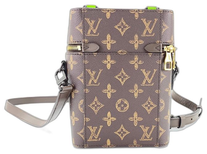 Borsa a Spalla Louis Vuitton Vertical Box Trunk Marrone - vista 3