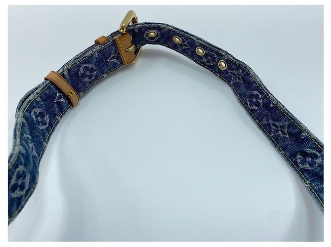 Borsa a tracolla Louis Vuitton Monogram Denim Blu - vista 10