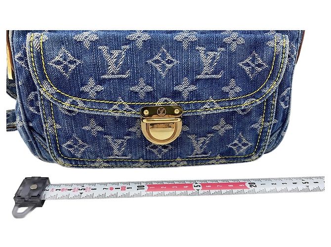Borsa a tracolla Louis Vuitton Monogram Denim Blu - vista 2