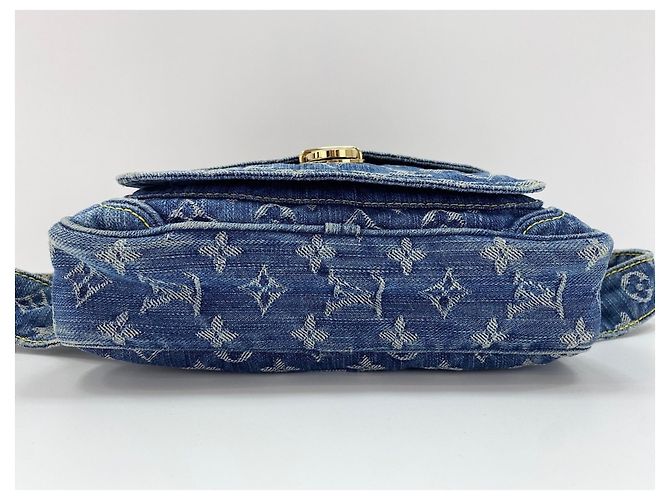 Borsa a tracolla Louis Vuitton Monogram Denim Blu - vista 5