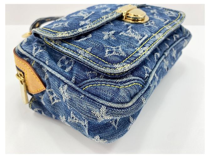 Borsa a tracolla Louis Vuitton Monogram Denim Blu - vista 6