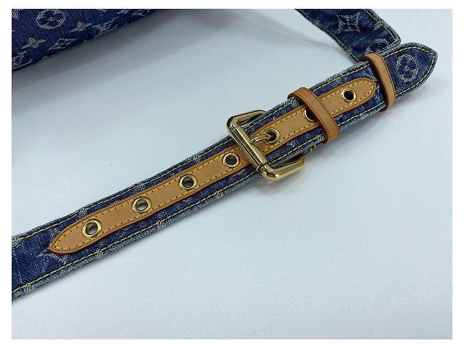 Borsa a tracolla Louis Vuitton Monogram Denim Blu - vista 9