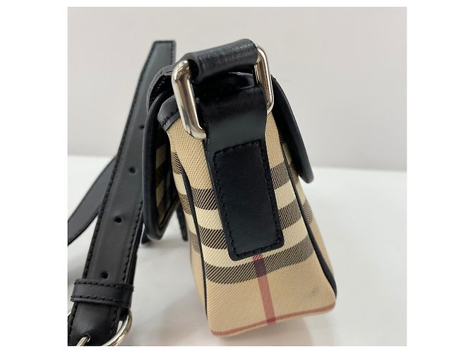 Borsa a Spalla Burberry Nova Check Beige - vista 5