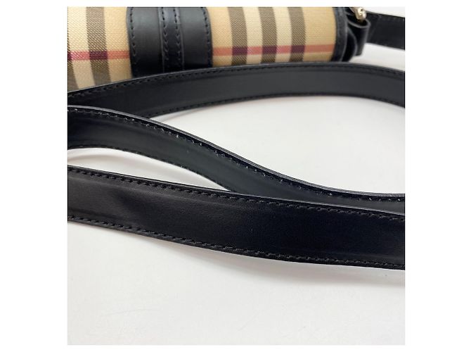 Borsa a Spalla Burberry Nova Check Beige - vista 9