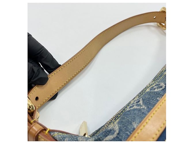 Borsa a Spalla Louis Vuitton Baggy PM Blu - vista 13