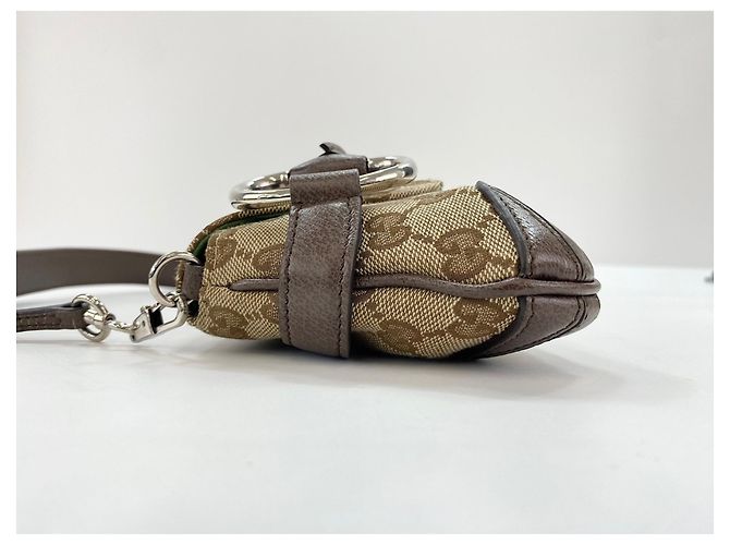Borsa Gucci Horsebit marrone - vista 6