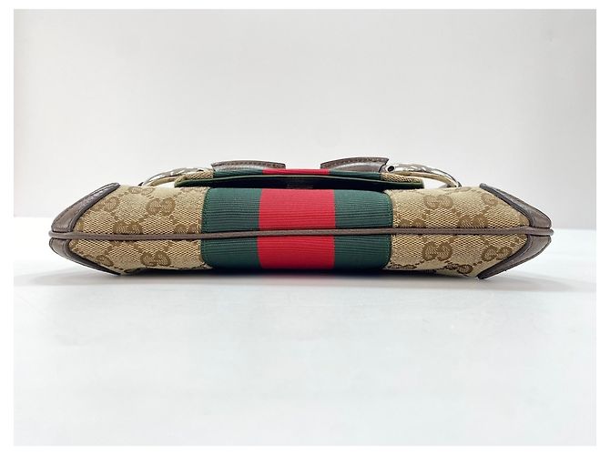 Borsa Gucci Horsebit marrone - vista 7